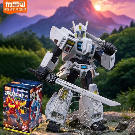Transformers-figuur Drift Wit — Blokees Galaxy-krijger met Zilveren Zwaard