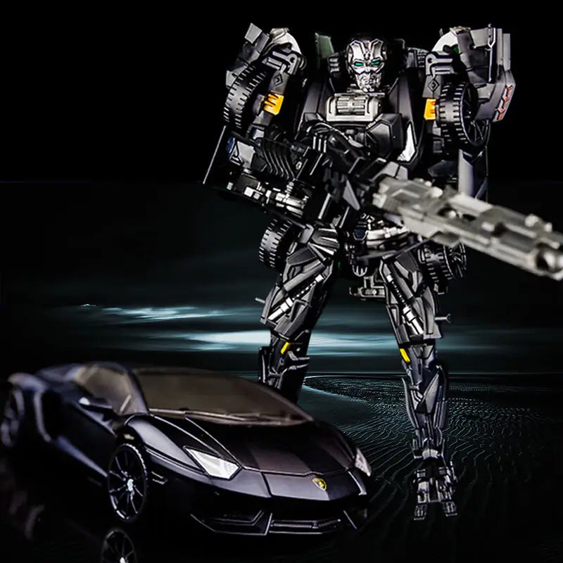 Transformers-figuur Lockdown Aventador — Zwarte jager in Lamborghini-silhouet