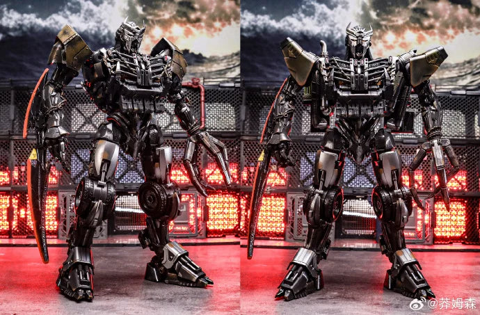 Transformers Scourge Duo Studio Series-figuur — grijze legering met gevechtskettingen