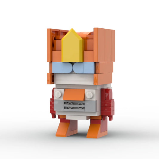 Transformers-figuur Nosecone chibi — oranje-gouden Brick, Technobot-boor