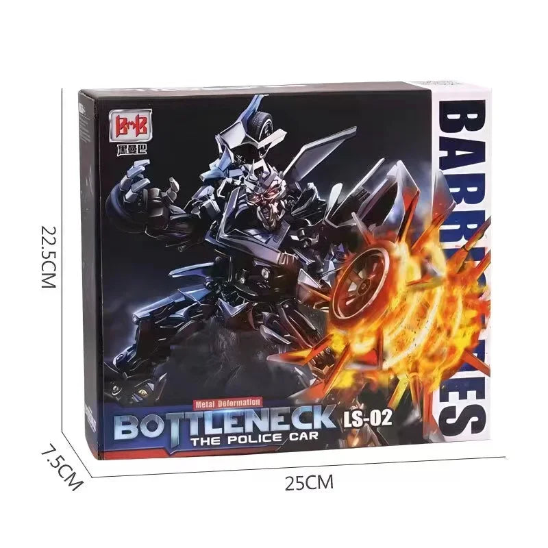 Transformers Barricade LS02-figuur — zwarte politieauto in gevechtsmodus
