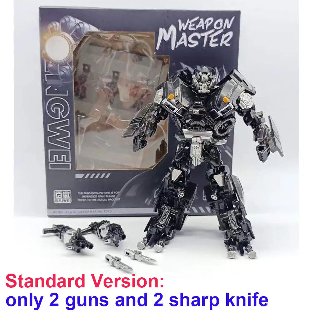 Transformers Ironhide TW-1026-figuur — donkere legering in geavanceerde robotmodus