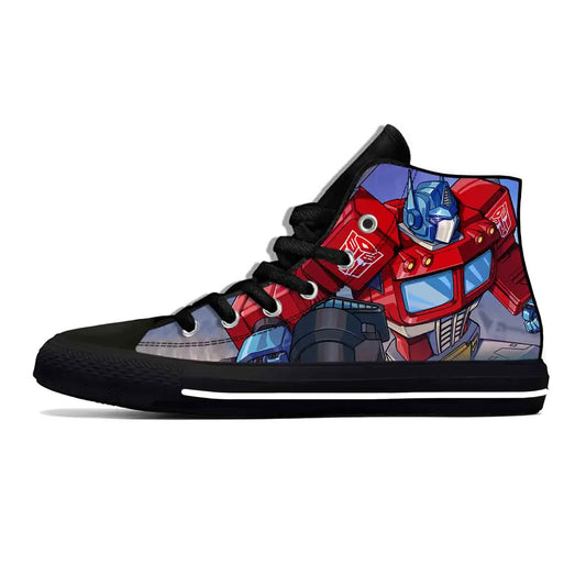 Zwarte hoge Transformers-sneakers - PrimeRed