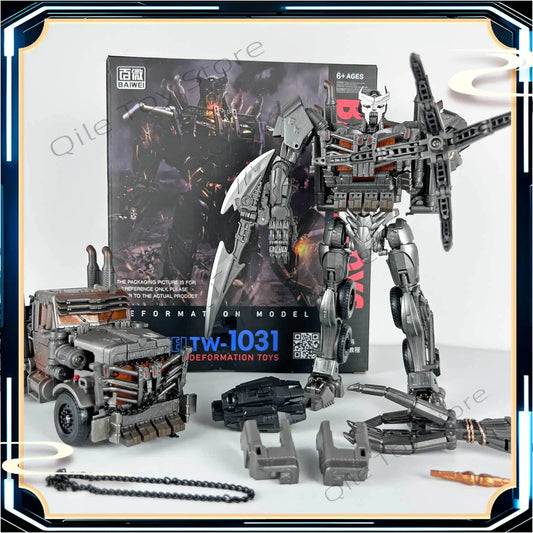 Transformers Scourge Studio Series-figuur, 18 cm — Accessoireset in wit en grijs