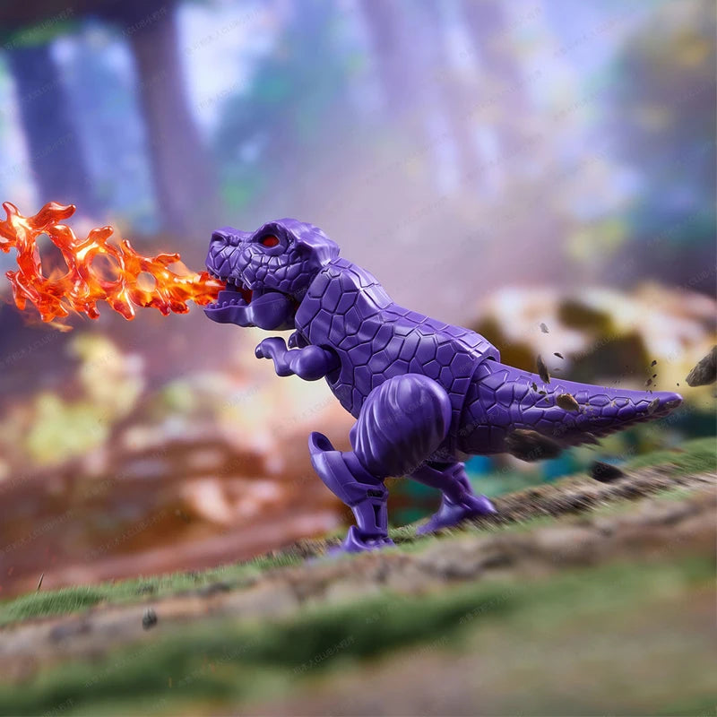 Transformers-figuur Megatron Dinosaurus Echte Foto — Vlammenadem Buiten