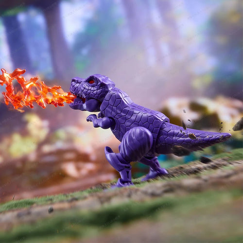 Transformers-figuur Megatron Dinosaurus Echte Foto — Vlammenadem Buiten