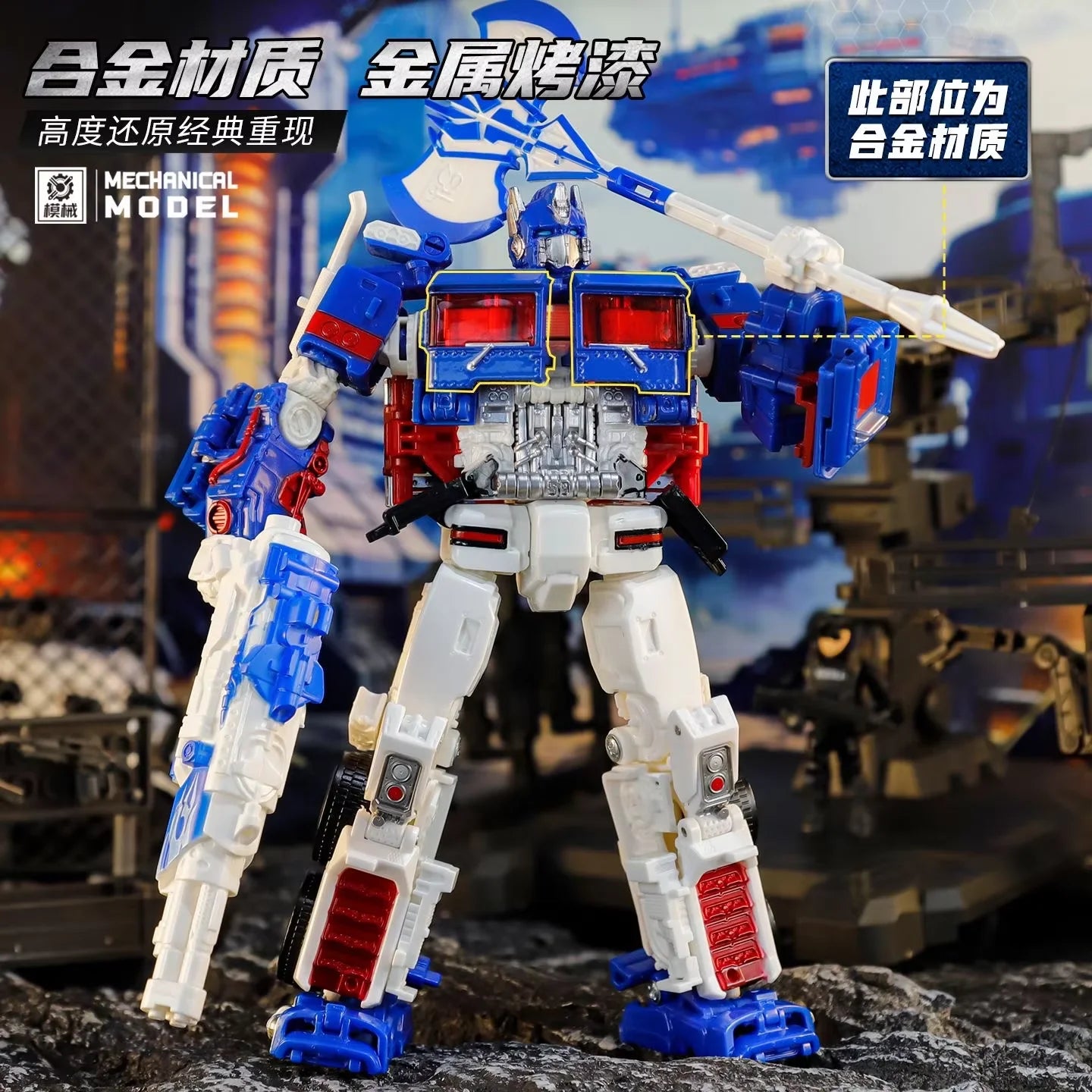 Transformers-figuurtje Ultra Magnus MX001 — Gearticuleerde Autobot Voyager, KO SS38