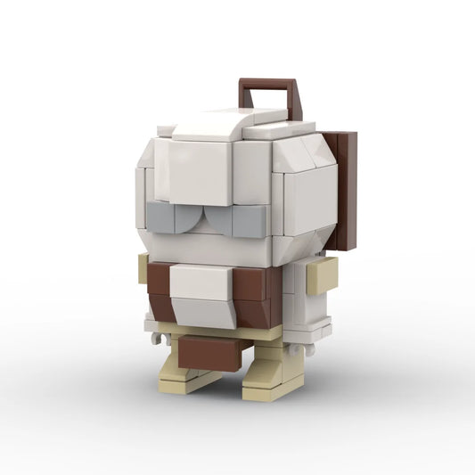 Transformers-figuur Outback chibi — witte en bruine Brick met ronde vorm