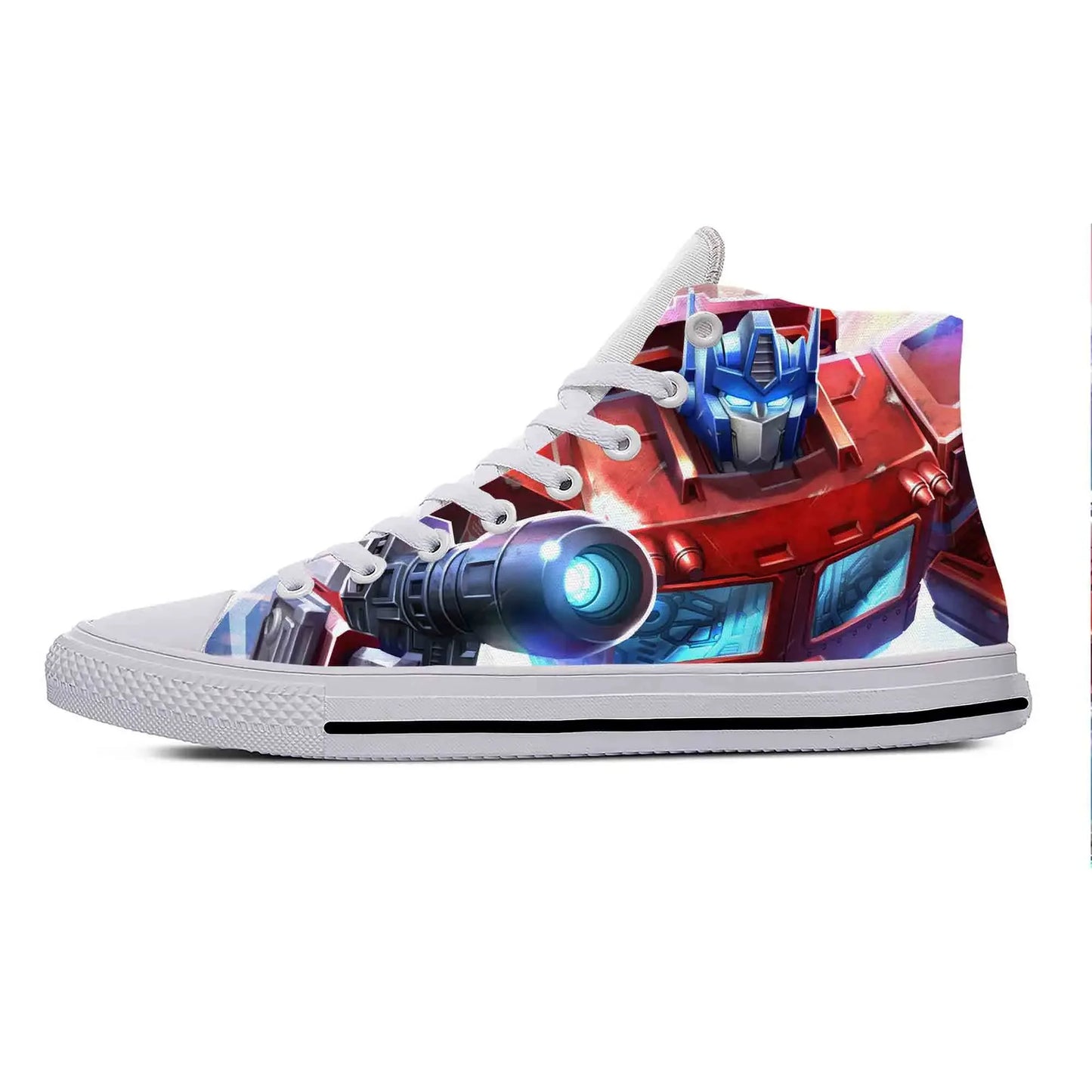 Hoge Transformers-sneakers wit - Laser