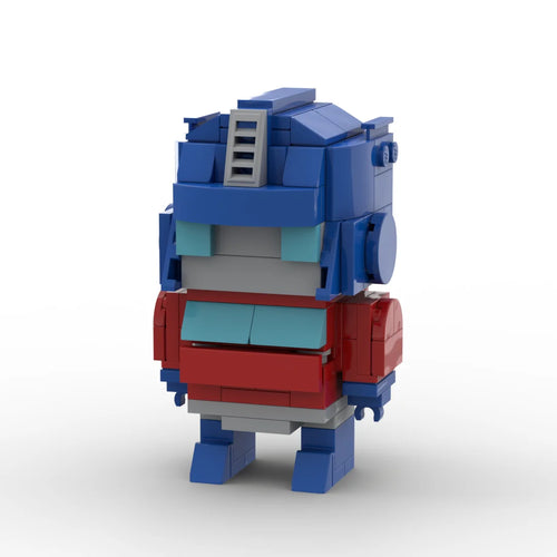 Transformers-figuur Orion Pax chibi — rode en blauwe Brick-buste van de voorloper