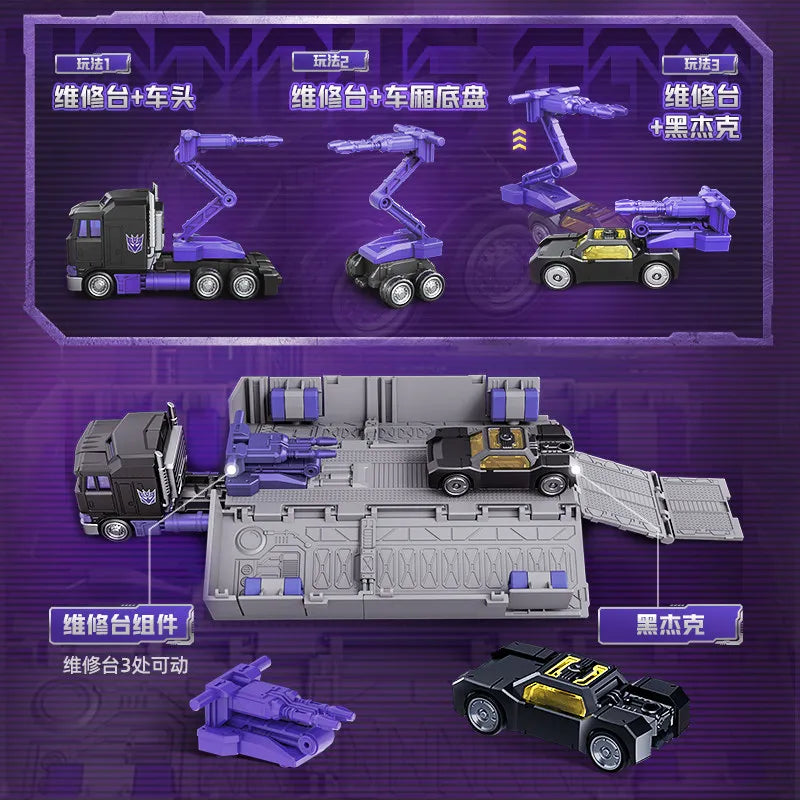 Transformers-figuur Motormaster in donker konvooi — paarse cabine, CT02 Stunticon-editie