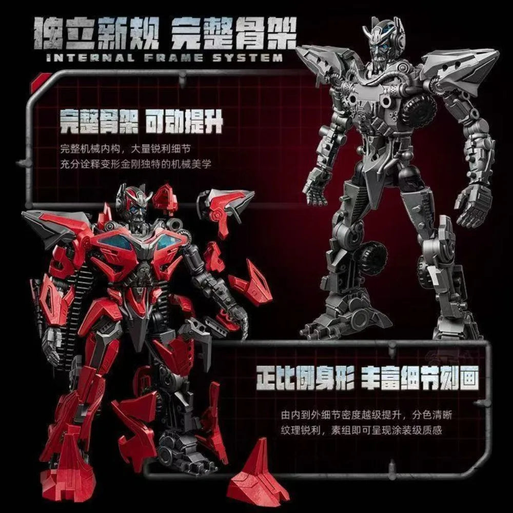 Transformers-upgradekit Blitzwing SS65 — accessoires met vleugels en wapens, rood en zilver