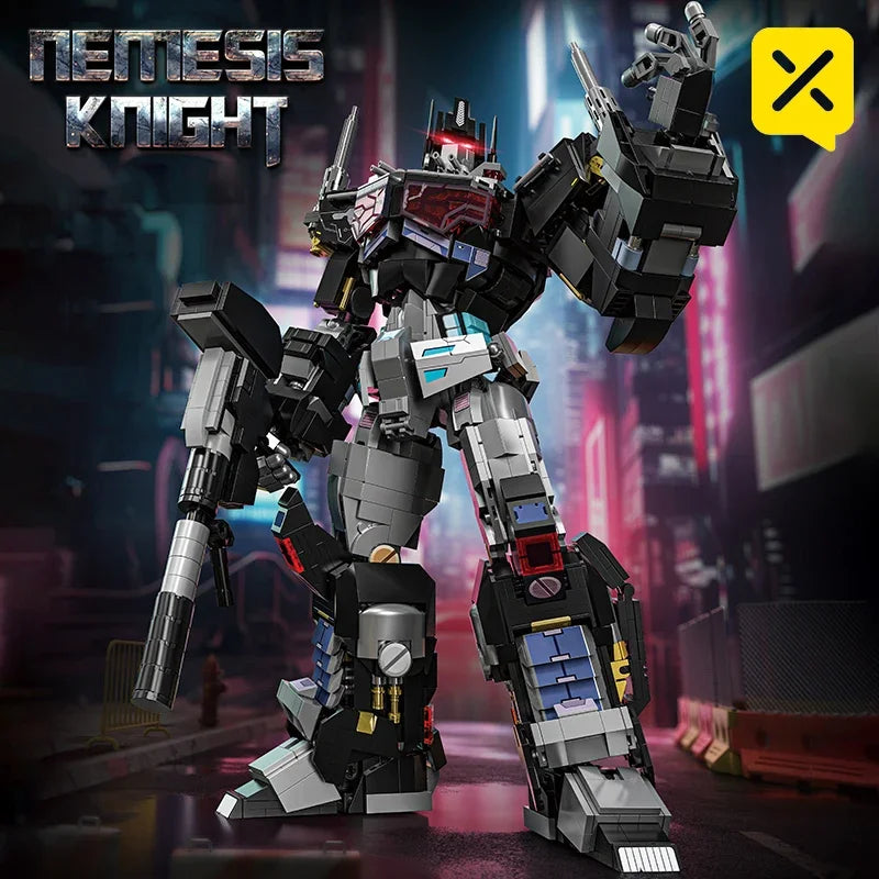 Transformers Nemesis Knight-bouwstenen — Donkere Optimus Prime-constructie, 1886 onderdelen