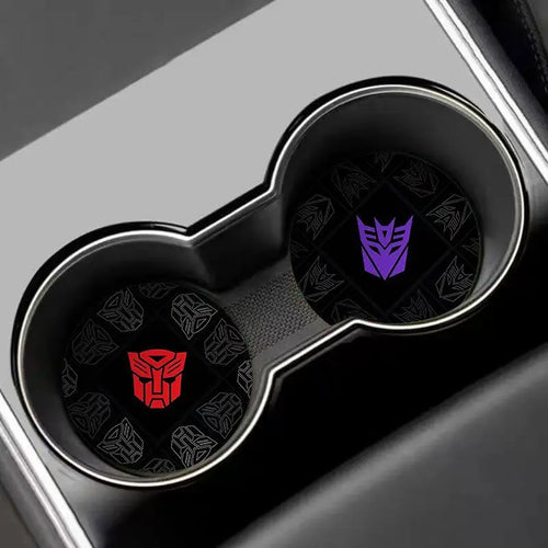 Paarse Transformers Decepticon-bekerhouder — antislipset voor twee auto's