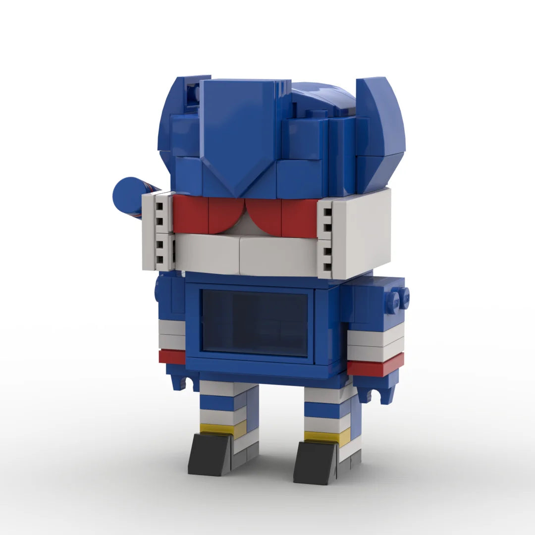 Transformers-figuurtje Soundwave 2.0 — blauwe en witte brick, nieuwe pose