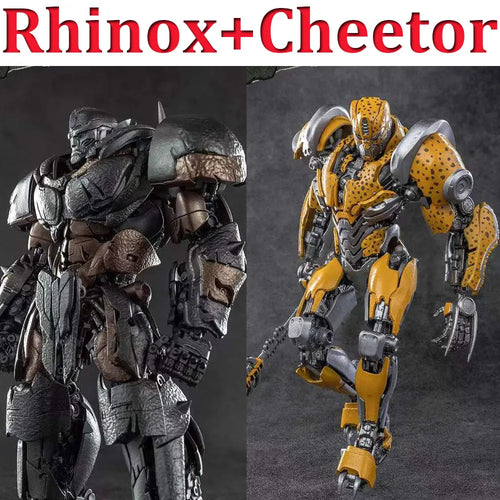 Transformers-figuurduo Rhinox & Cheetor — Wilde Beast Wars-alliantie