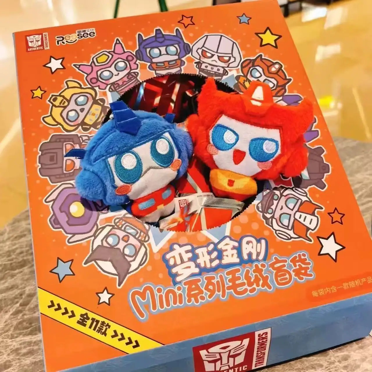 Transformers-knuffel — Mysterie Vol. 2, assortiment van negen personages