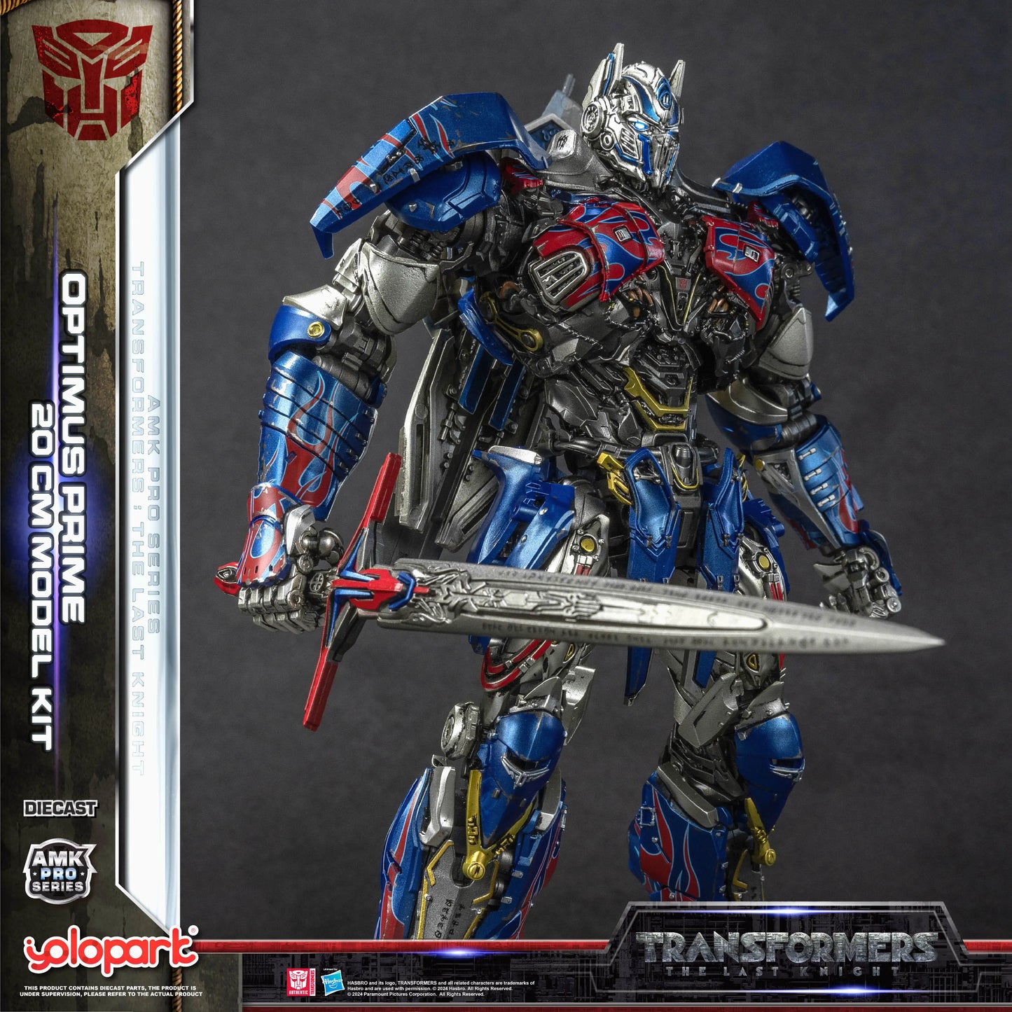 Transformers Optimus Prime-modelbouwset — YOLOPARK The Last Knight-kit, montage, 20cm