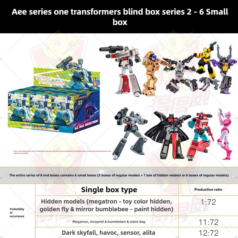 Transformers-set met 6 figuren van Decepticons & Autobots — 2e assortiment Alpha Action Elite