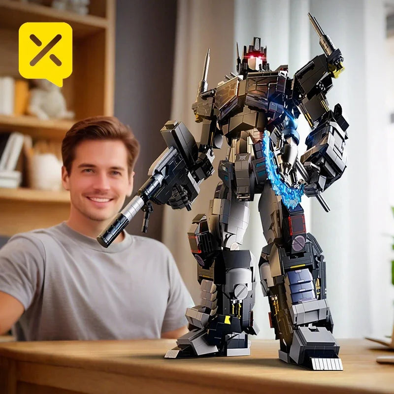 Transformers Nemesis Knight-bouwstenen — Donkere Optimus Prime-constructie, 1886 onderdelen