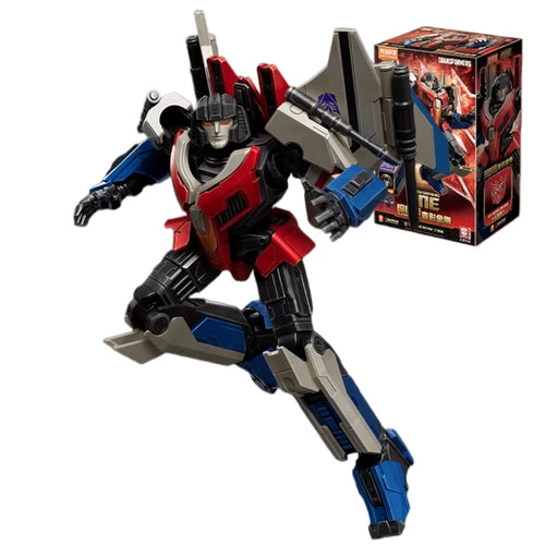 Transformers-figuurtje Starscream Origin ONE Blitzwing — grijs-rode steen, jonge vlieger