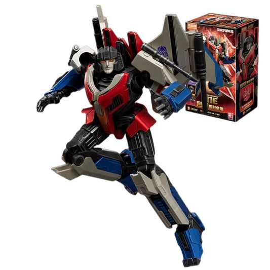 Transformers-figuurtje Starscream Origin ONE Blitzwing — grijs-rode steen, jonge vlieger