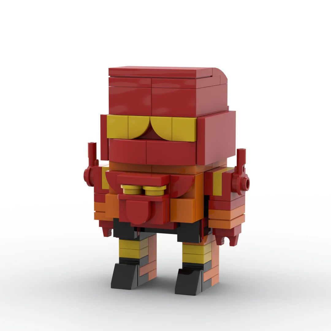 Transformers Rampage — compacte rood-okerkleurige roofzuchtige baksteen