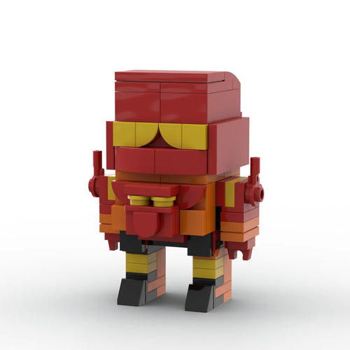 Transformers Rampage — compacte rood-okerkleurige roofzuchtige baksteen