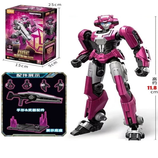 Transformers-figuur Elita-1, fuchsia krijger — compleet coffret met fiche, 11.4cm