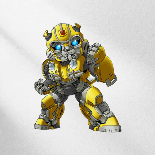 Transformers Bumblebee UV-sticker — Driehoekige raamsticker voor de auto